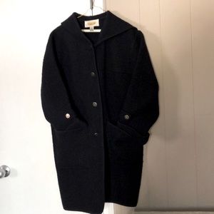 Navy wool 3/4 length women’s coat
